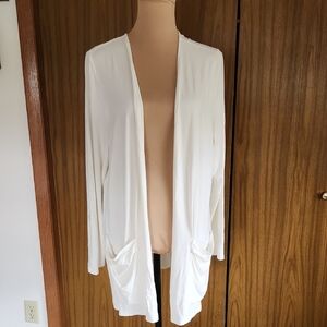 J. Jill Cream Stretch Cardigan